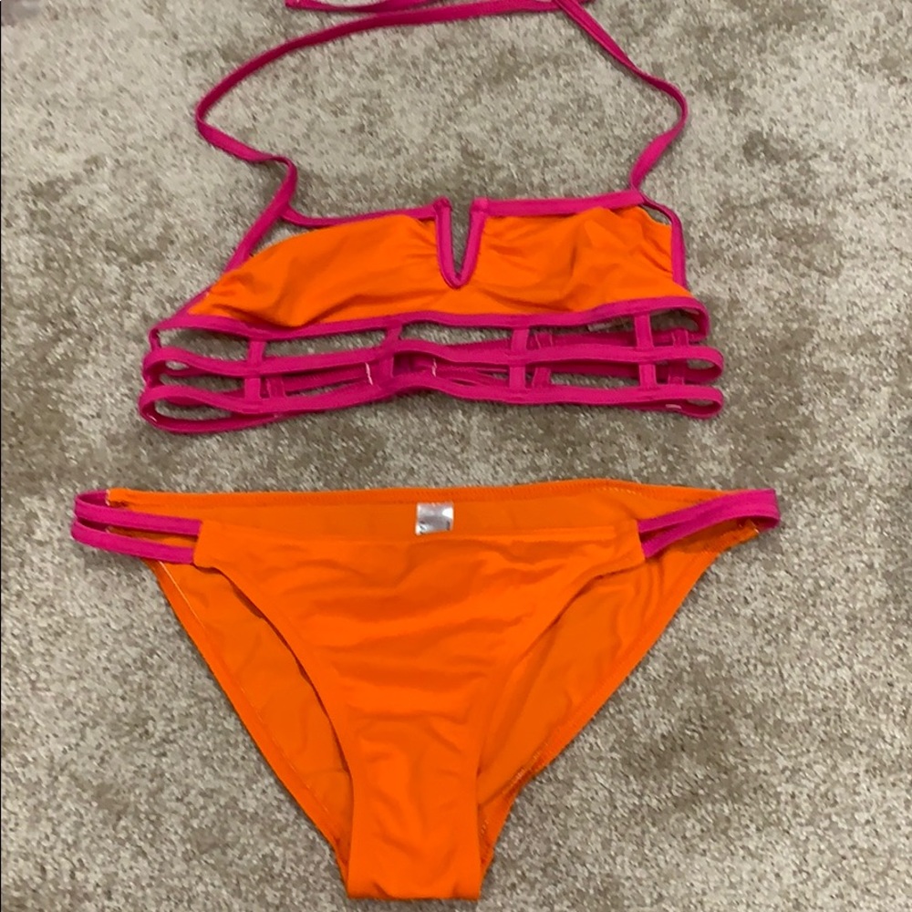 Orange & Pink Bikini